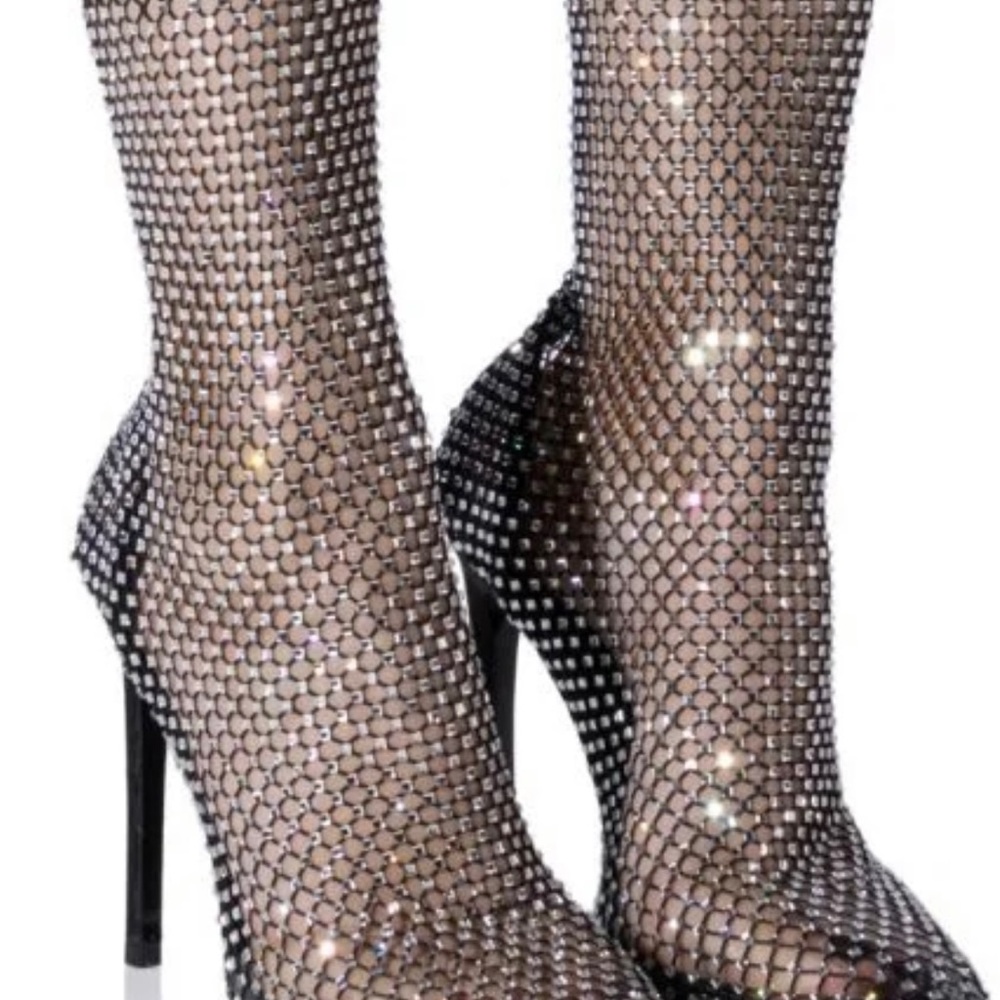 Mesh “Fishnet” Bootie